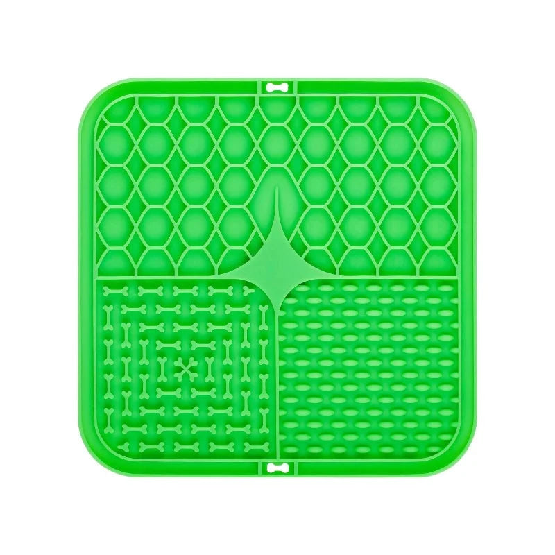 Pet Lick Silicone Mat - Slow Food Plate for Pets