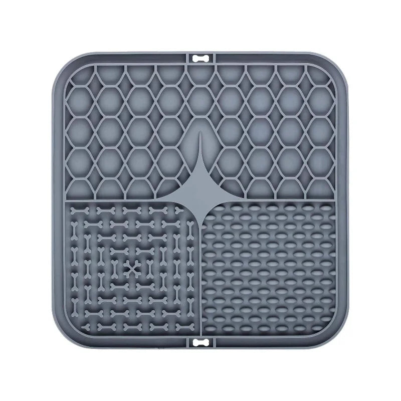 Pet Lick Silicone Mat - Slow Food Plate for Pets