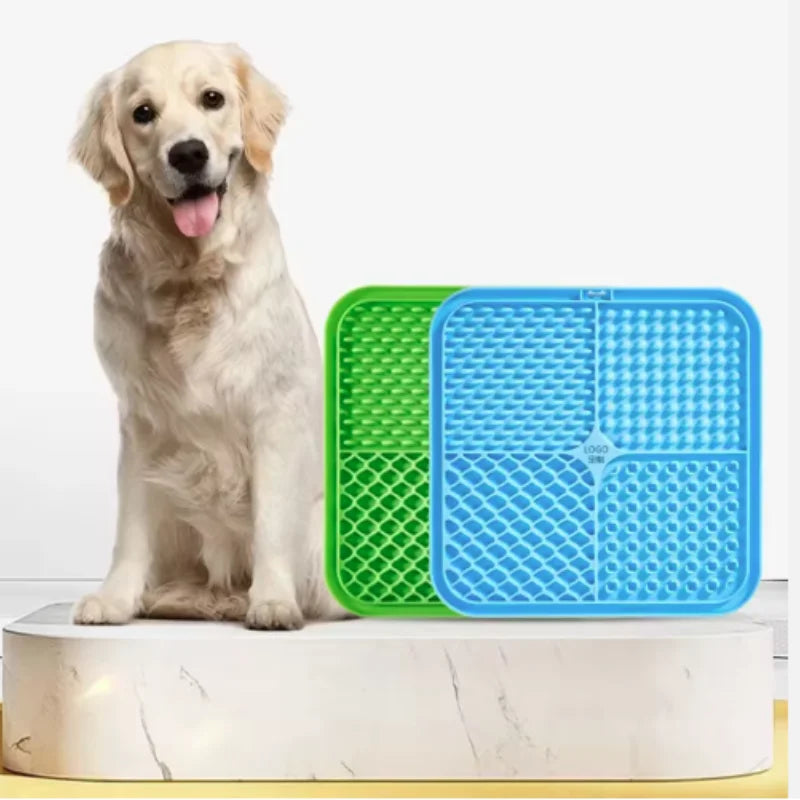 Pet Lick Silicone Mat - Slow Food Plate for Pets