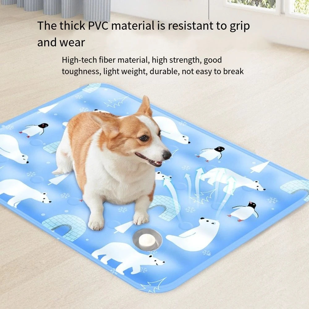 Cool Pet Cooling Mat Self Added Water Ice Gel