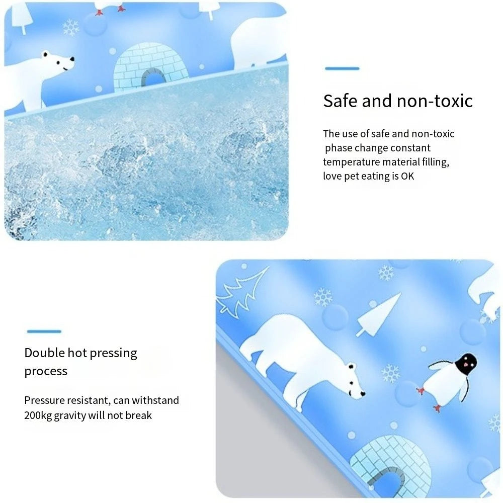 Cool Pet Cooling Mat Self Added Water Ice Gel
