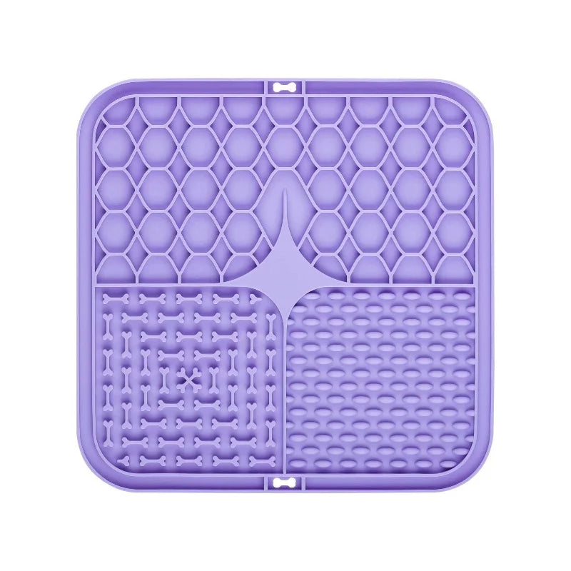 Pet Lick Silicone Mat - Slow Food Plate for Pets