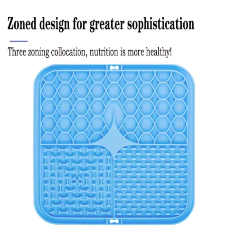 Pet Lick Silicone Mat - Slow Food Plate for Pets