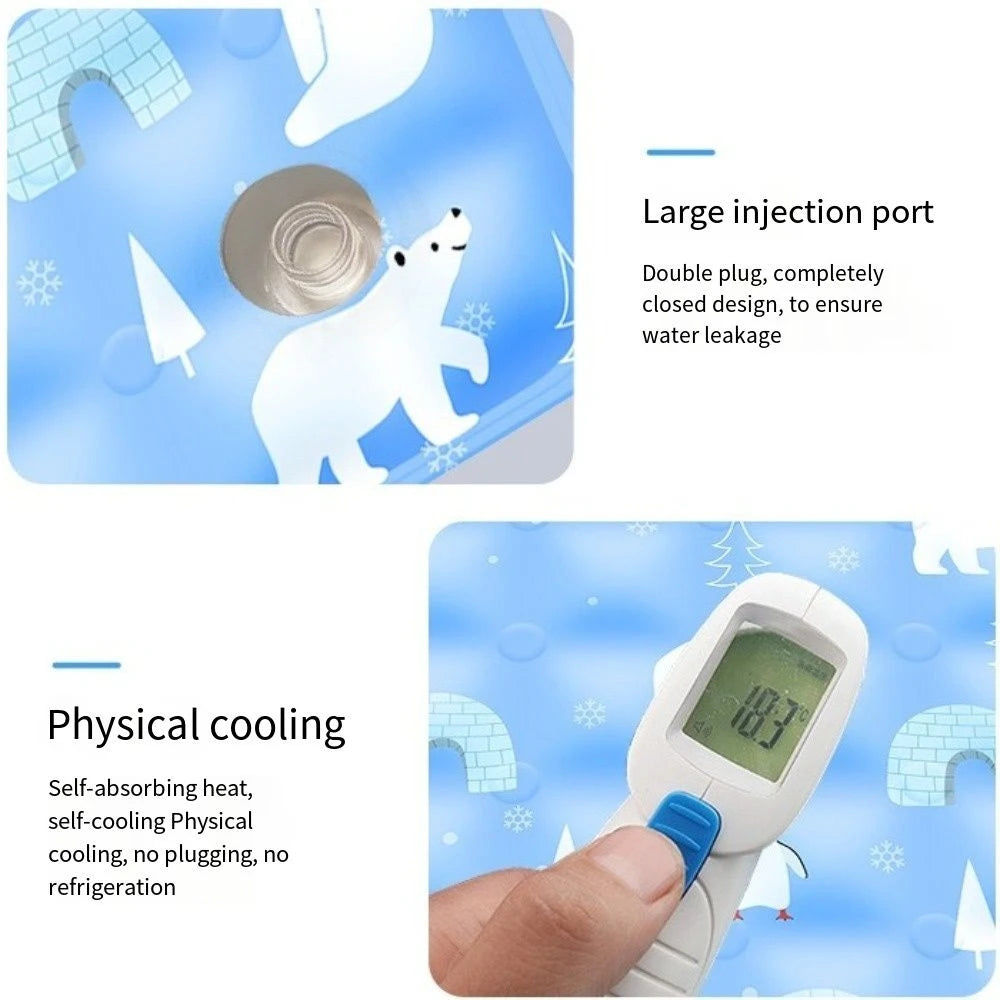 Cool Pet Cooling Mat Self Added Water Ice Gel