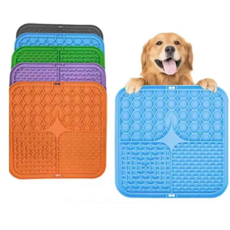 Pet Lick Silicone Mat - Slow Food Plate for Pets