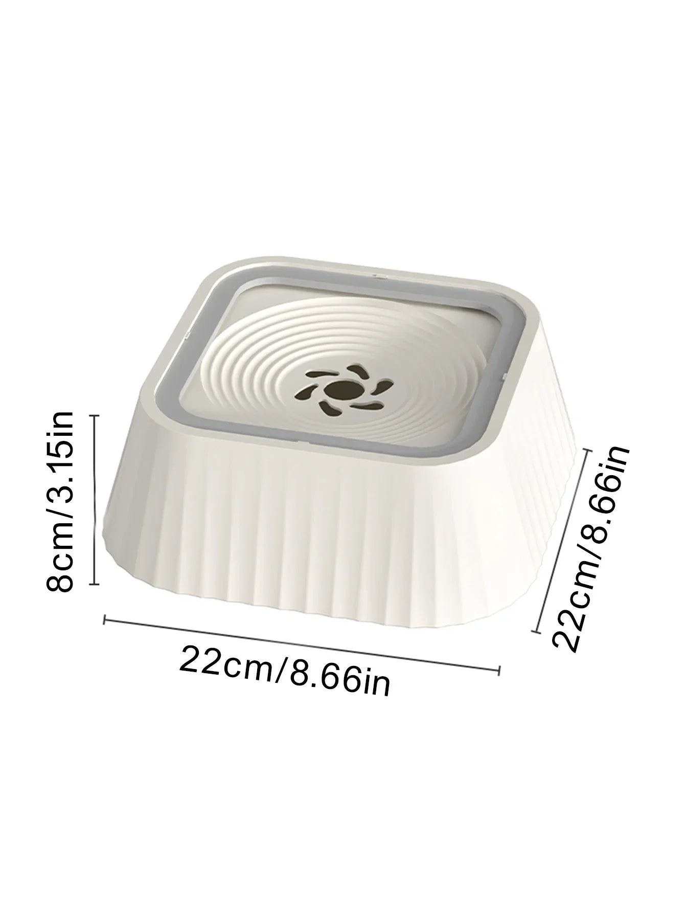Pet Water Fountain with Floating Plates